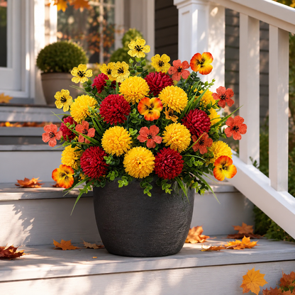 Artificial Fall Flower Set – UV-Resistant, Wind-Resistant & Fade-Resistant