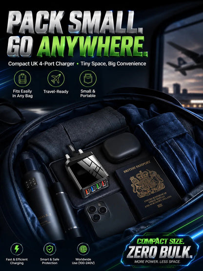 Improve Your Phone's Battery Life⚡4-in-1 Travel Charger🚀 Make your 4-year-old smartphone charge faster than a new one