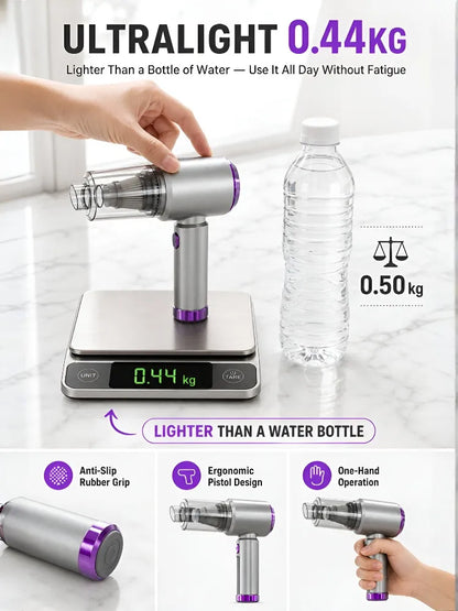 🌪️⚡ 32,000 Pa storm-force suction erases all dirt instantly!