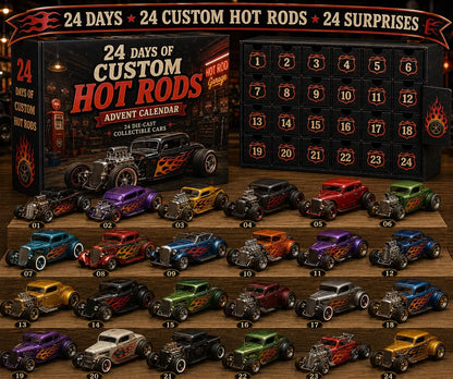24 Days of Classic American Cars Advent Calendar – 24 Vintage Ride Collectibles for Car Lovers