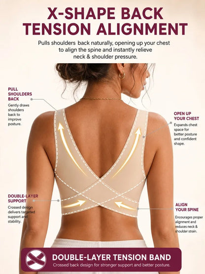 Posture Correcting Seamless Bra | Lifts in 3s & Instantly Smooths Back Fat